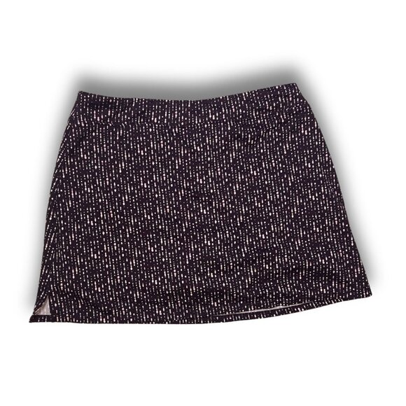 Tranquility Lavender Skort Medium Black & Pink Dotted Polyester/Spandex Blend - Picture 3 of 4